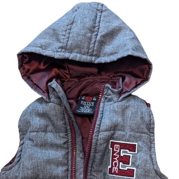 💥☎️ LAST CALL Enyce Sean Combs Hooded Vest 12M - Picture 2 of 3